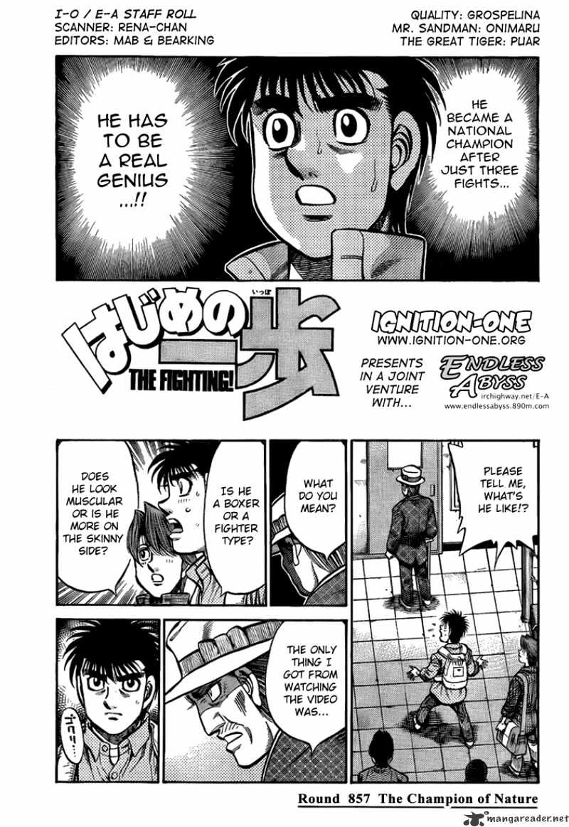 Hajime no Ippo – The First Step chapter 857 page 1