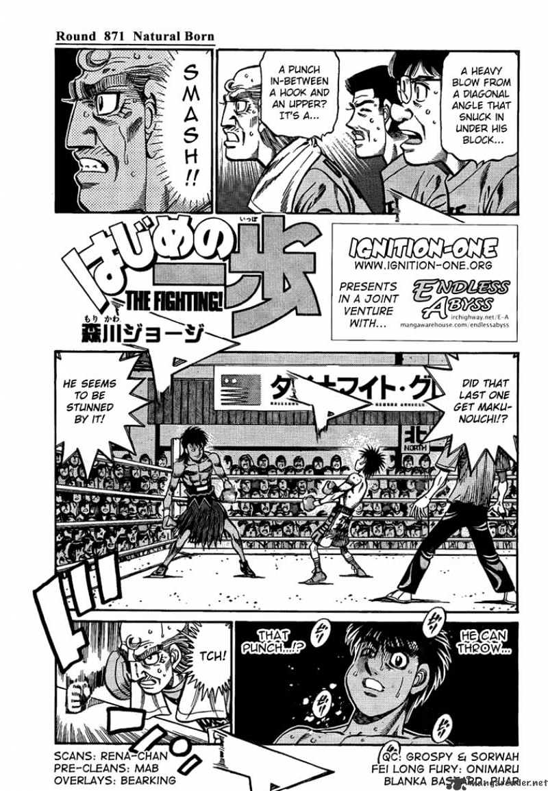 Hajime no Ippo – The First Step chapter 871 page 1