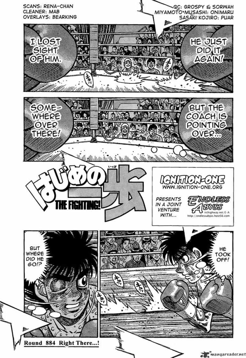 Hajime no Ippo – The First Step chapter 884 page 1
