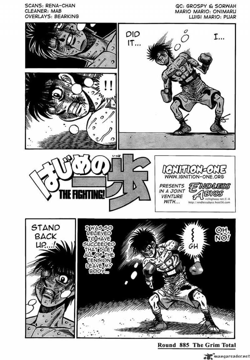 Hajime no Ippo – The First Step chapter 885 page 1