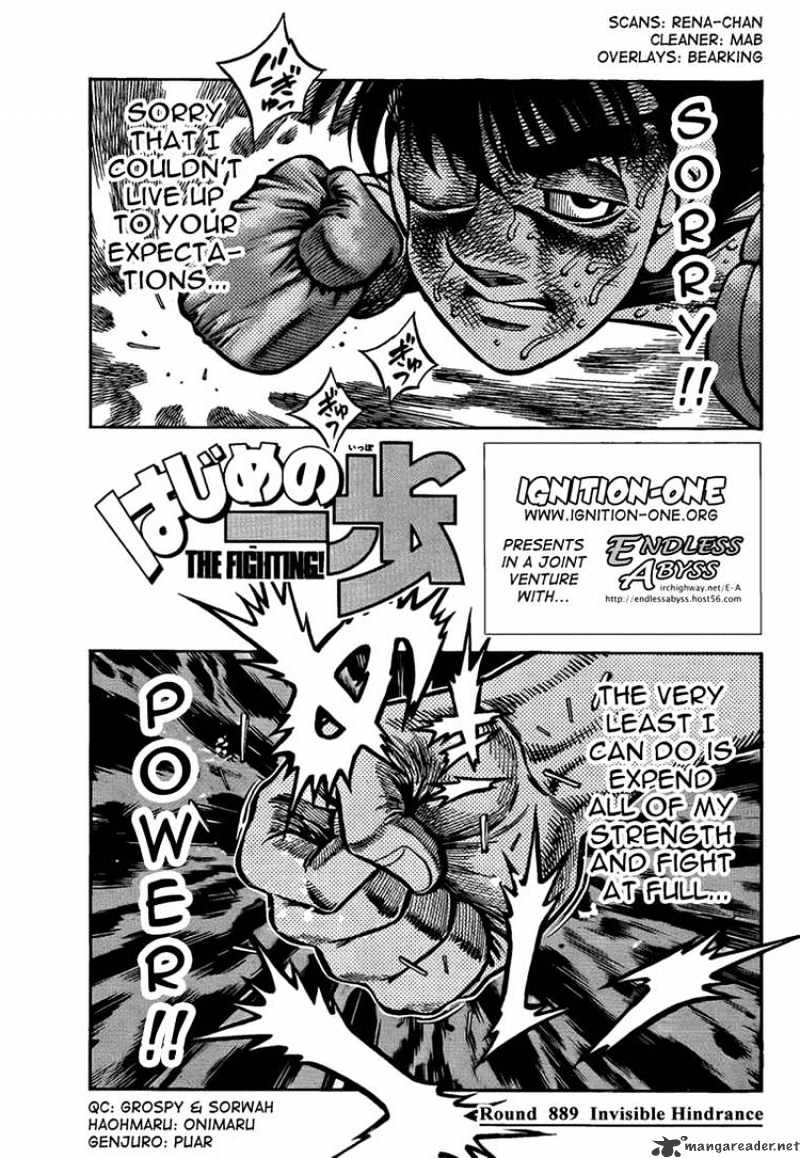 Hajime no Ippo – The First Step chapter 889 page 1