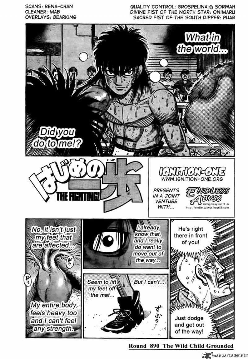 Hajime no Ippo – The First Step chapter 890 page 1