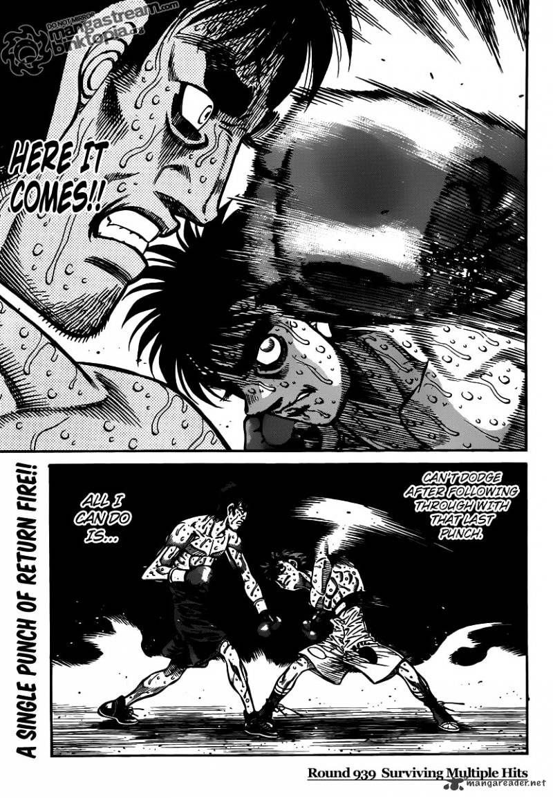 Hajime no Ippo – The First Step chapter 939 page 1