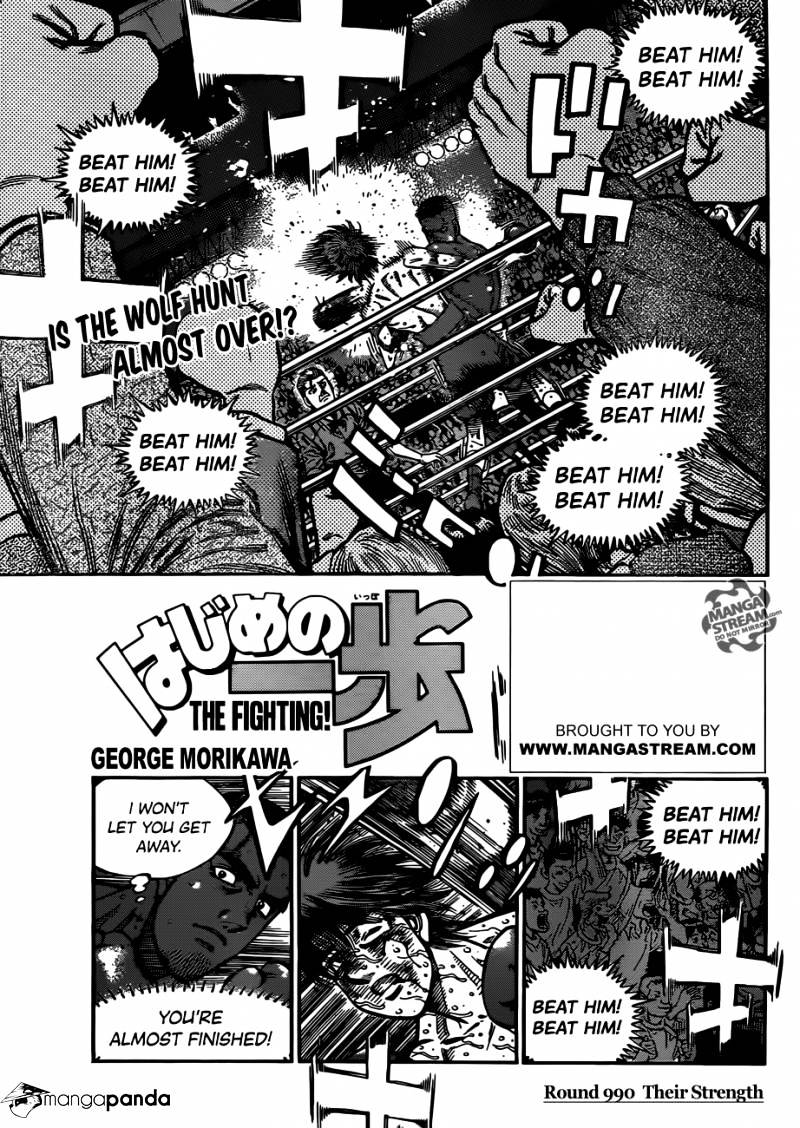 Hajime no Ippo – The First Step chapter 990 page 1