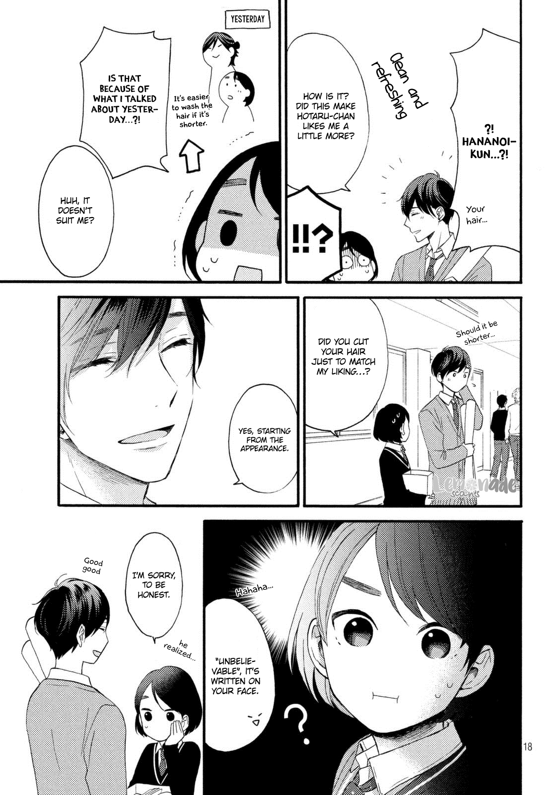 Hananoi-kun to Koi no Yamai chapter 1 page 18