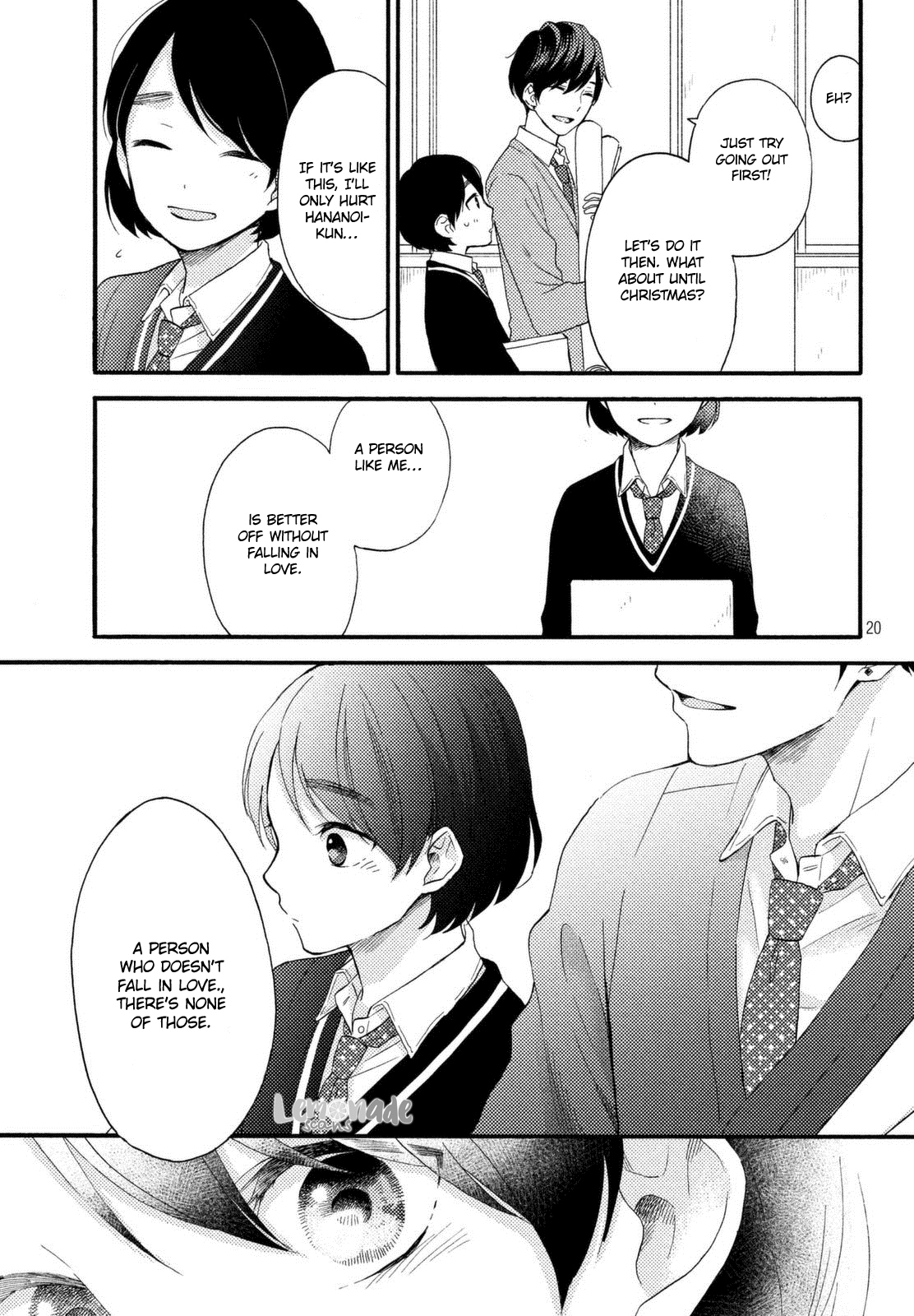 Hananoi-kun to Koi no Yamai chapter 1 page 20