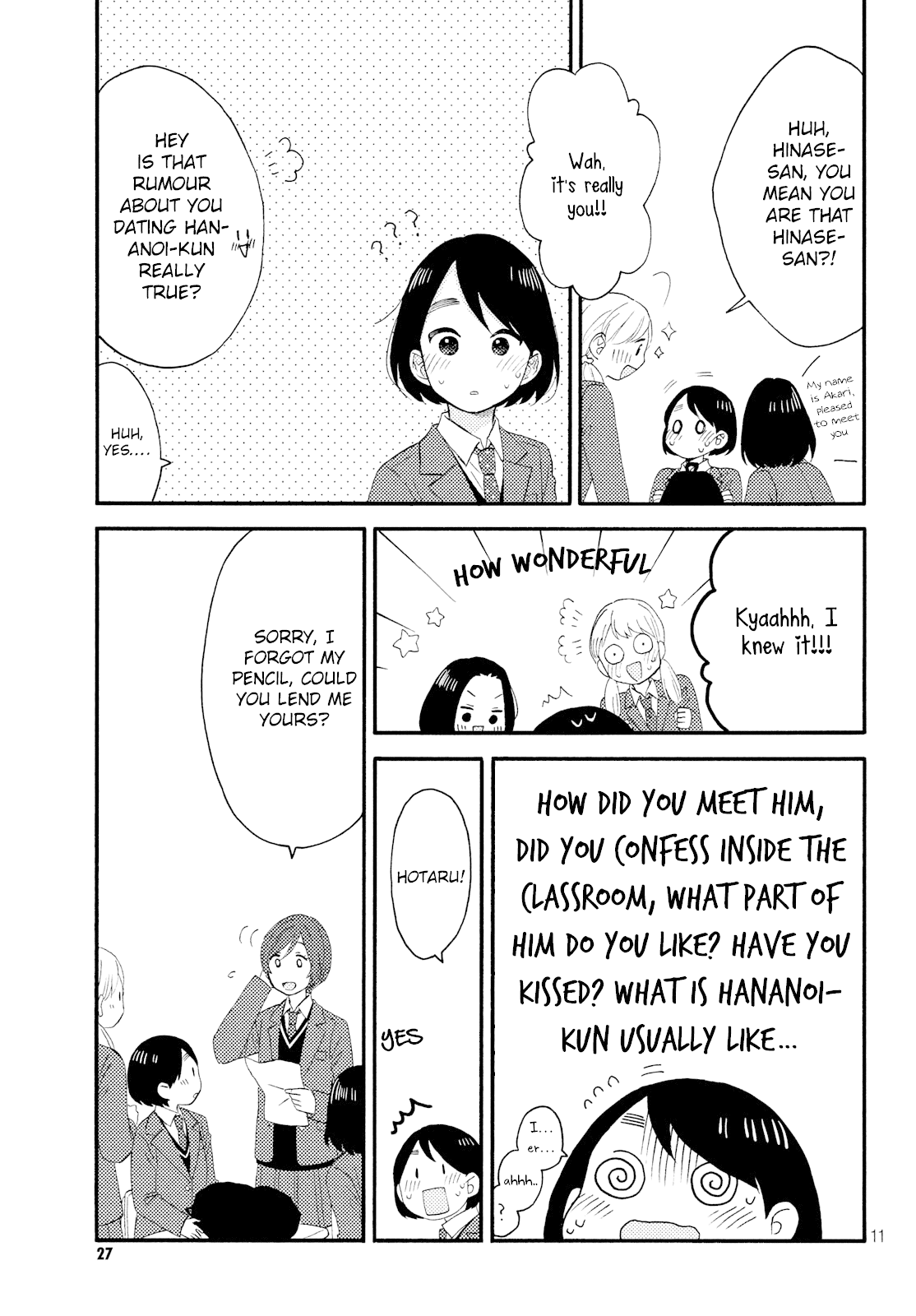 Hananoi-kun to Koi no Yamai chapter 17 page 12