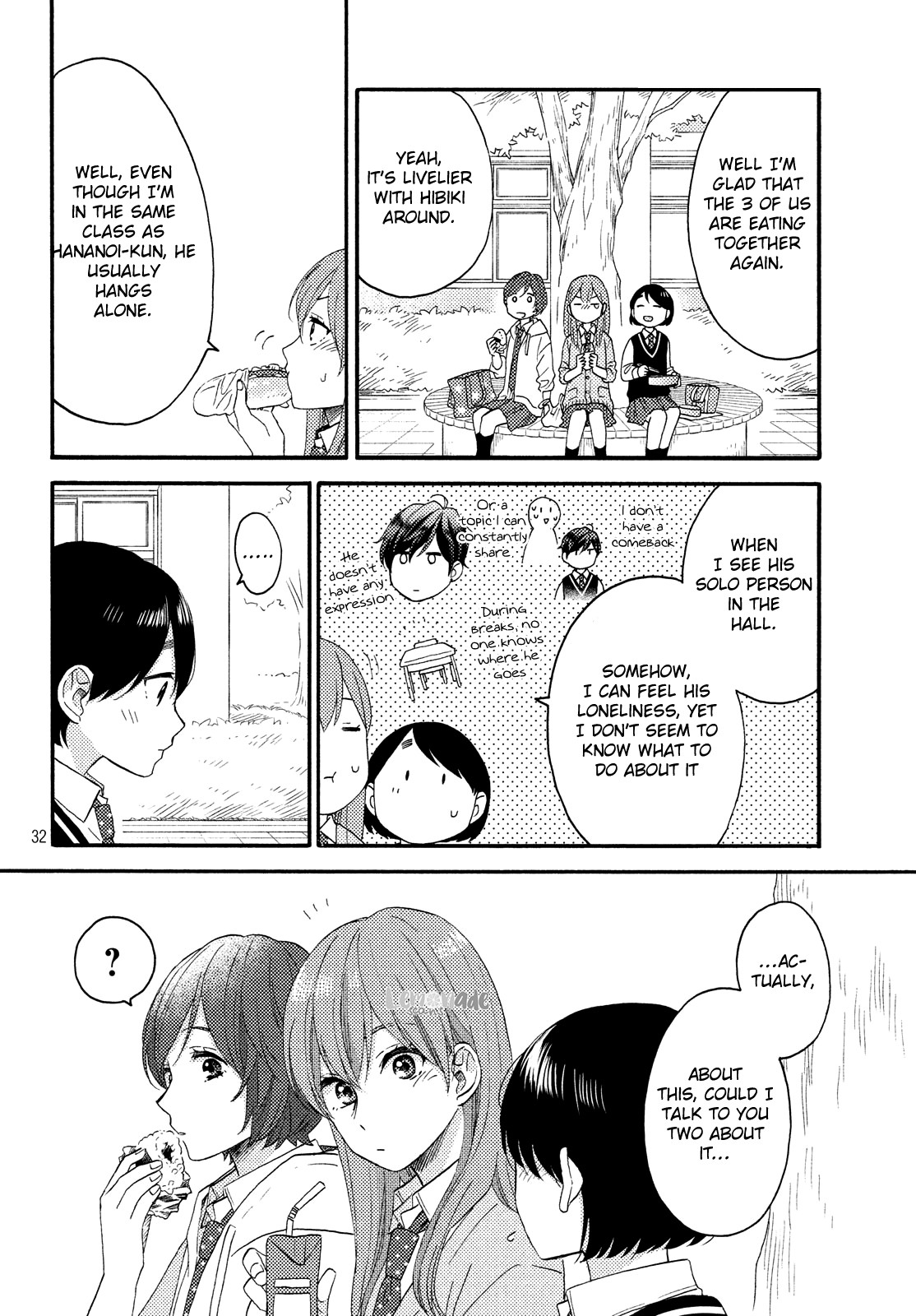Hananoi-kun to Koi no Yamai chapter 17 page 33