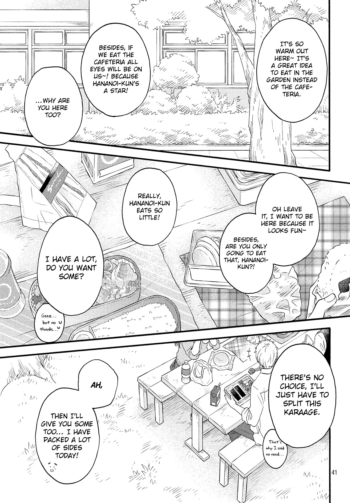 Hananoi-kun to Koi no Yamai chapter 17 page 42