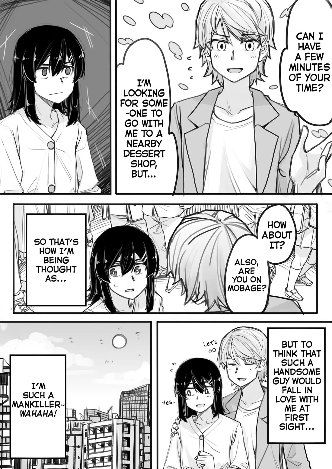 Handsome Girl and Crossdressing Boy chapter 1 page 2