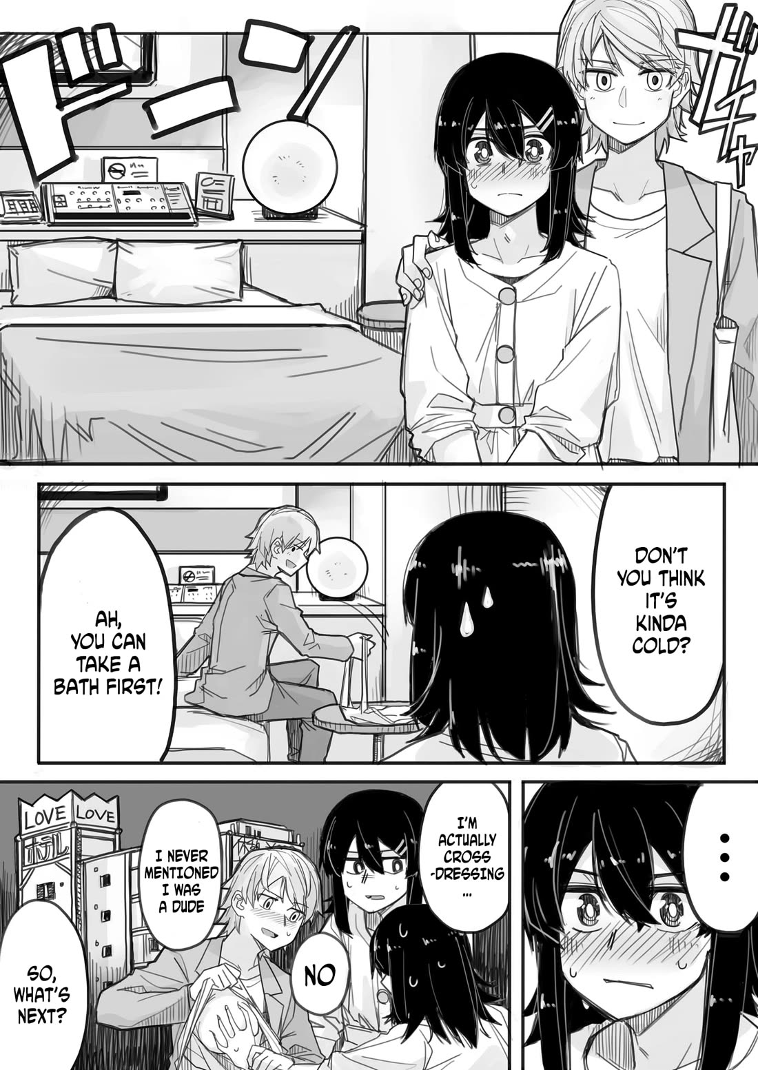 Handsome Girl and Crossdressing Boy chapter 2 page 1