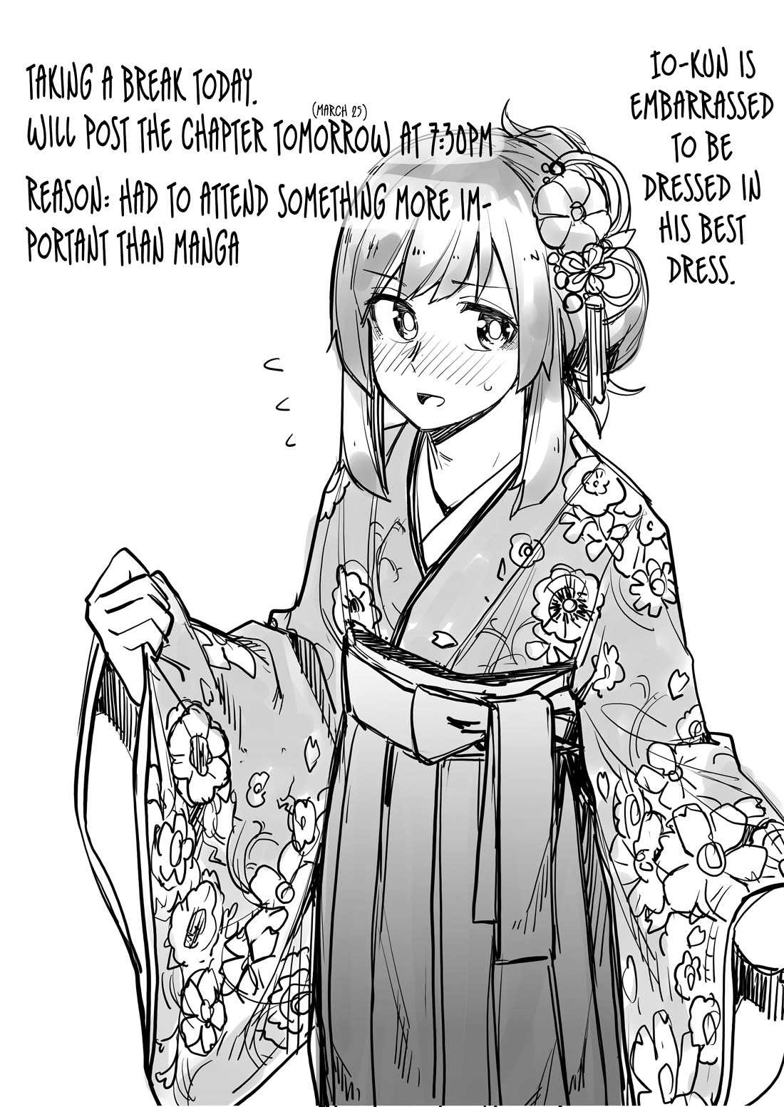 Handsome Girl and Crossdressing Boy chapter 83.5 page 1