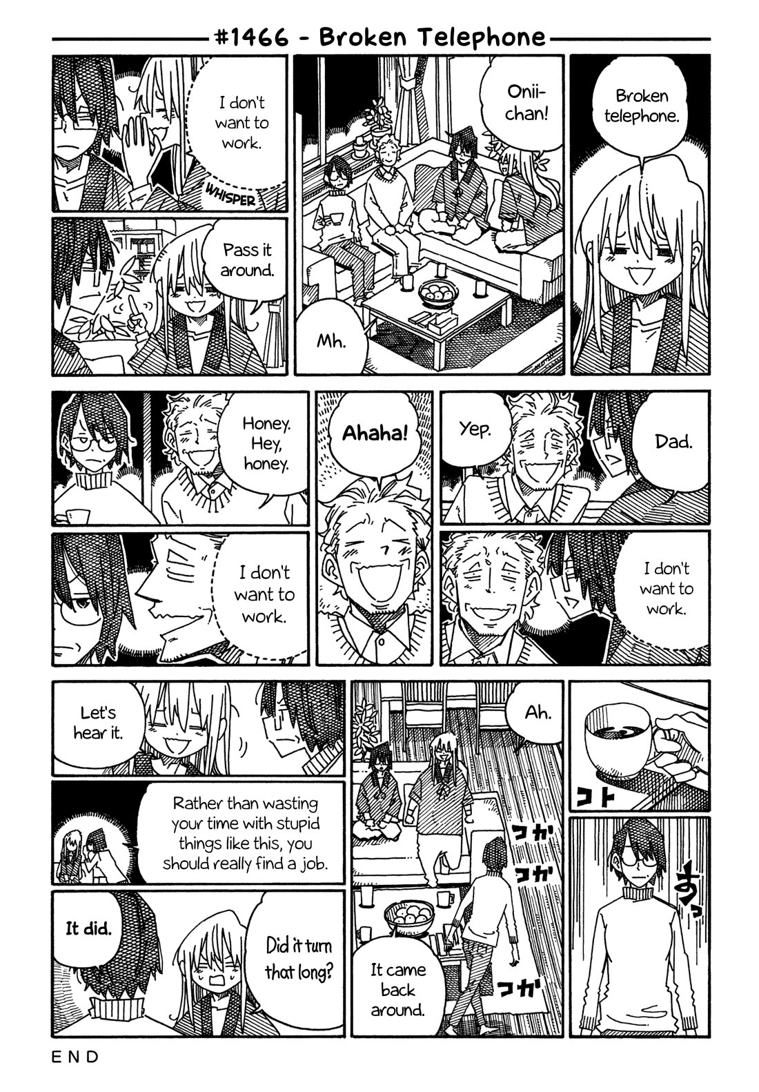 Hatarakanai Futari (The Jobless Siblings) chapter 1466 page 1