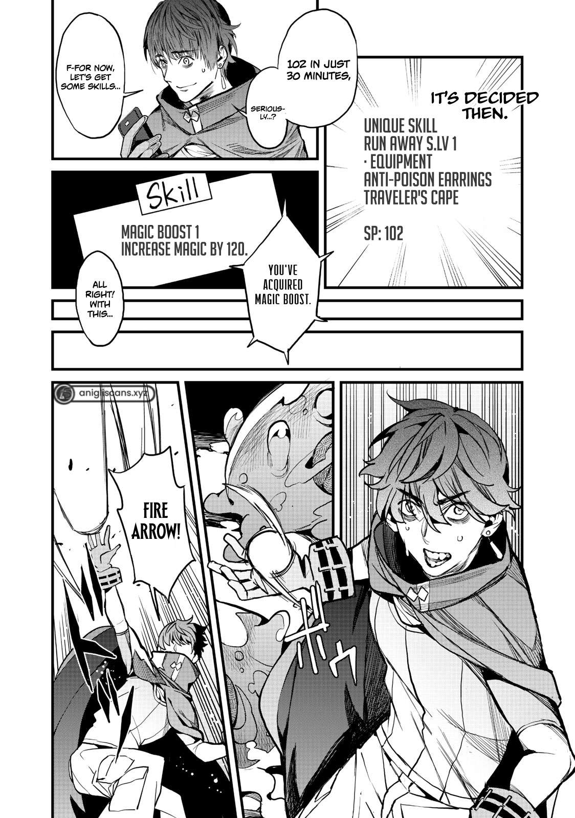 Hazure Skill [Nigeru] de Ore wa Kyokugen-tei Level no Mama Saikyou wo Mezasu chapter 3 page 22