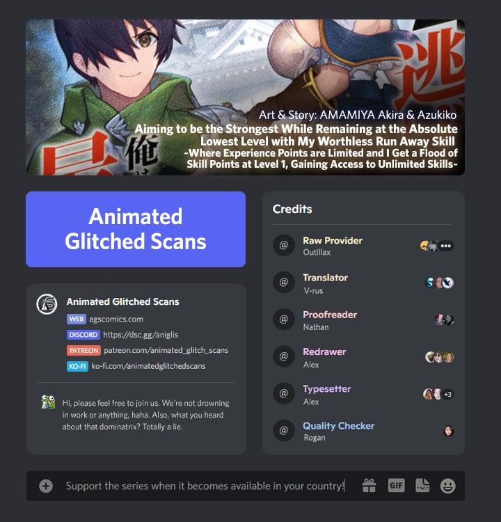 Hazure Skill [Nigeru] de Ore wa Kyokugen-tei Level no Mama Saikyou wo Mezasu chapter 6 page 1