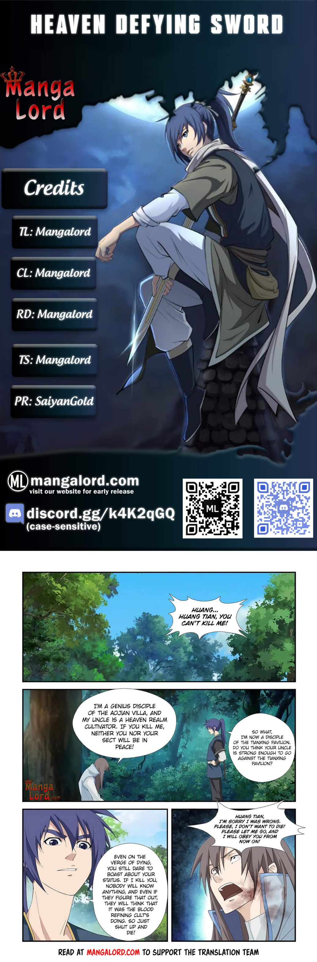 Heaven Defying Sword chapter 276 page 1