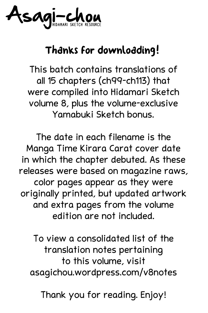 Hidamari Sketch chapter 98.5 page 5