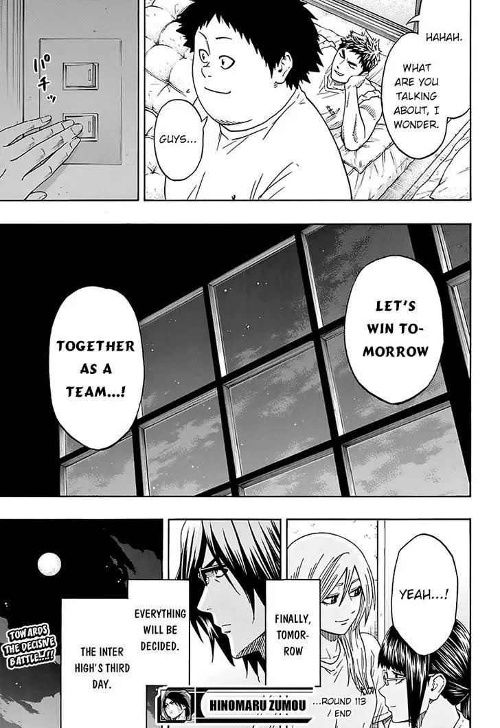 Hinomaru Zumou chapter 113 page 19