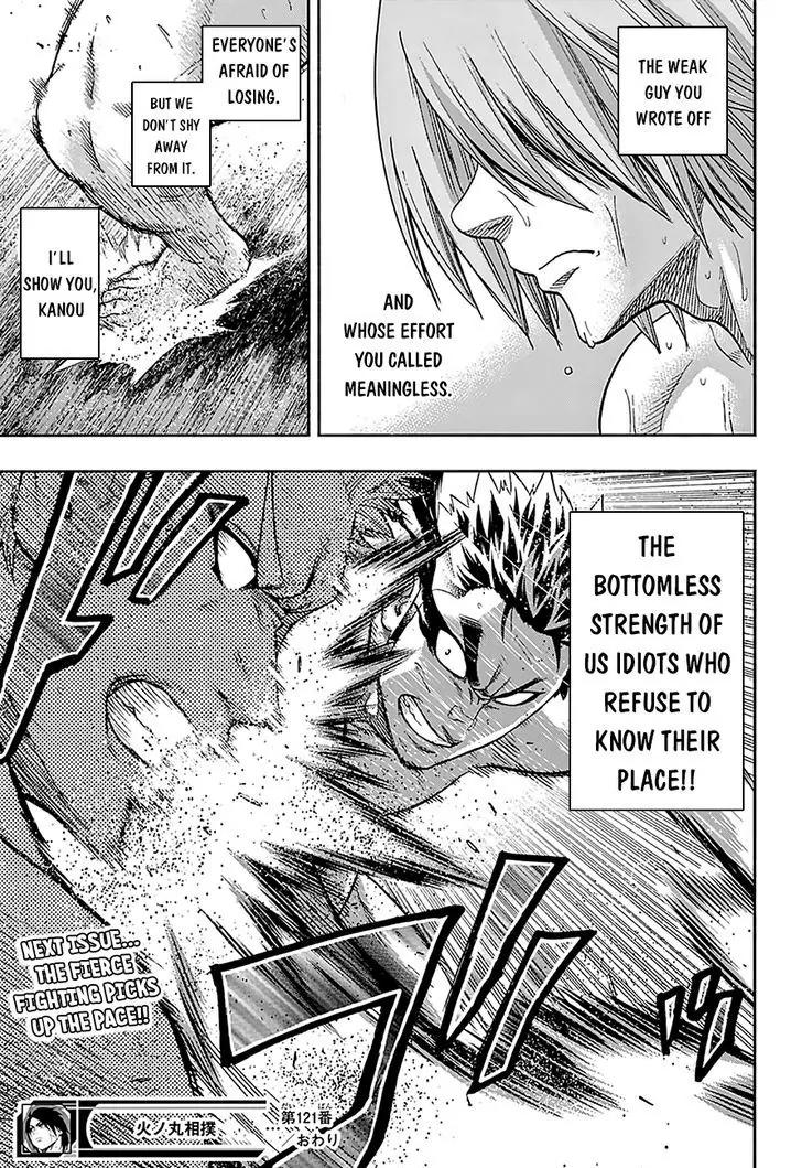 Hinomaru Zumou chapter 121 page 19