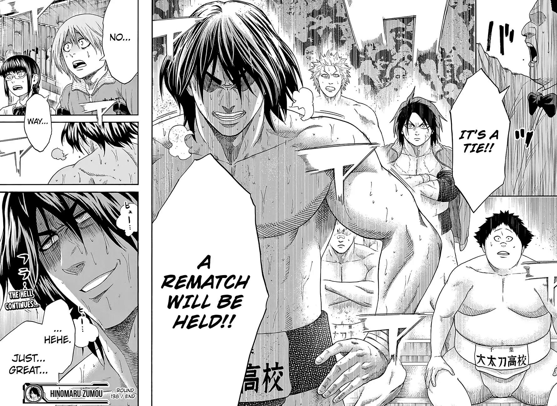 Hinomaru Zumou chapter 138 page 18