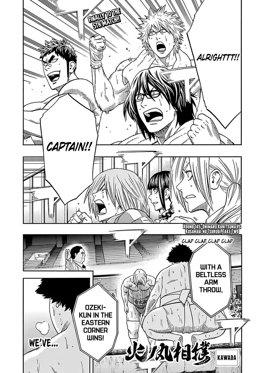 Hinomaru Zumou chapter 145 page 2