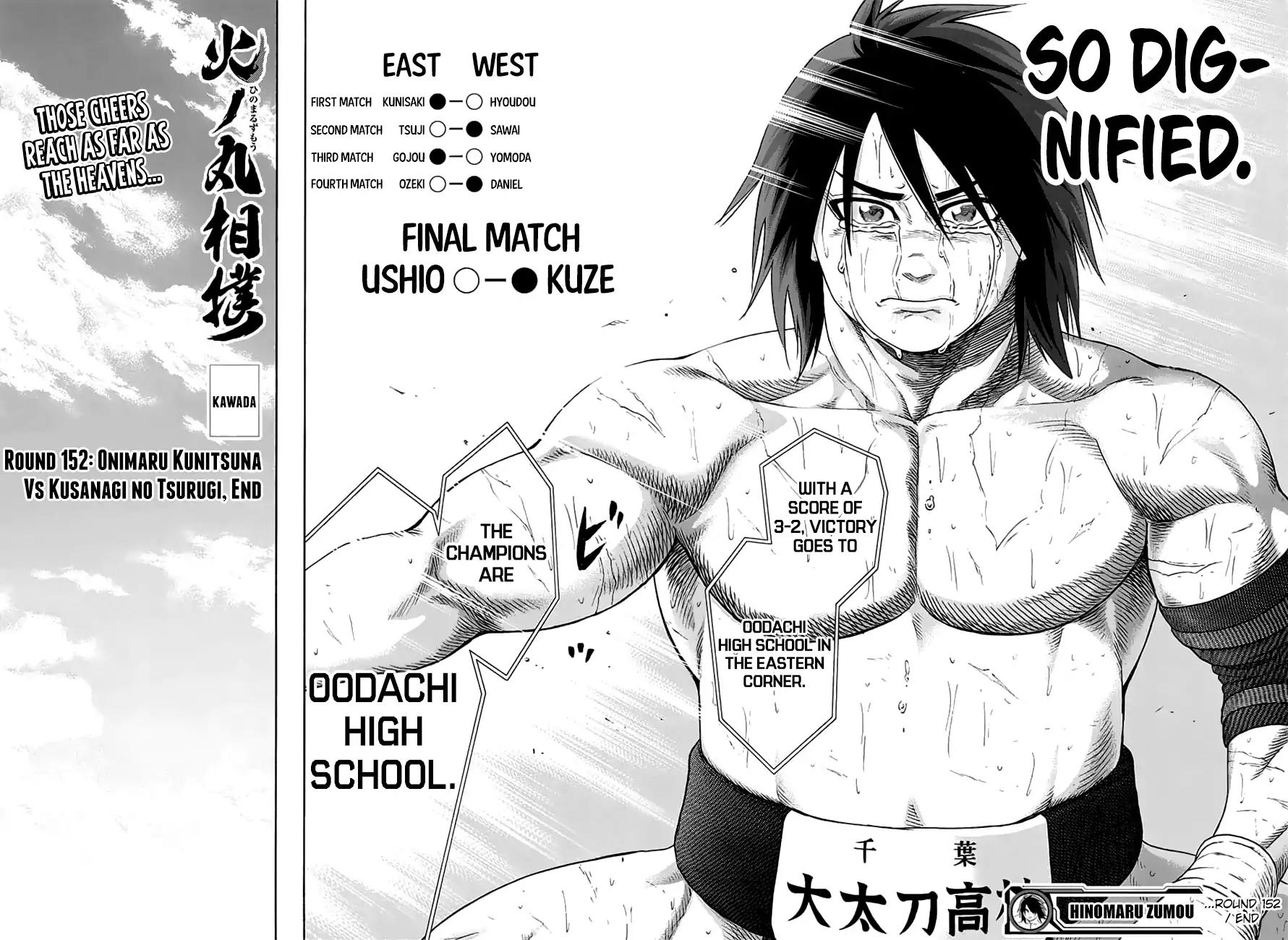 Hinomaru Zumou chapter 152 page 16