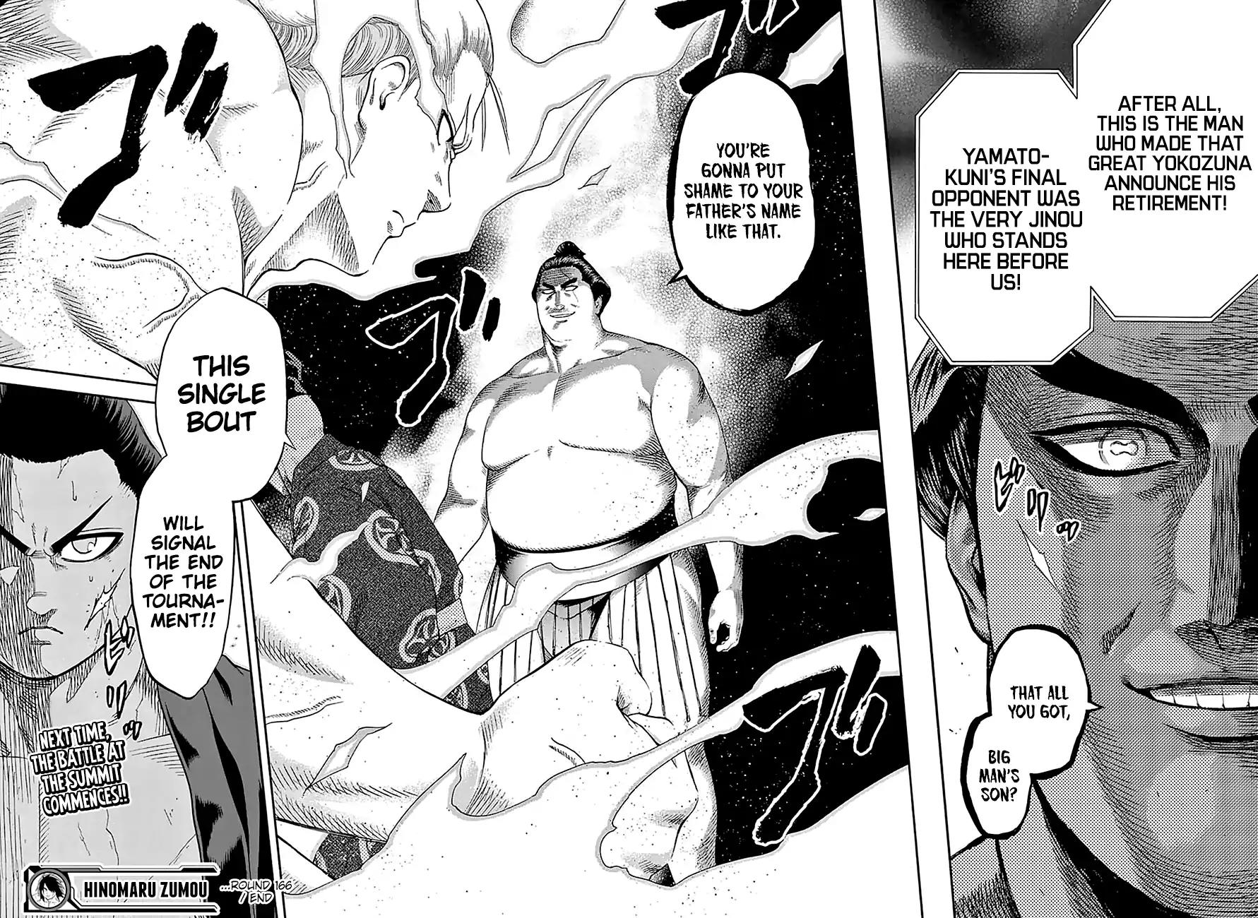 Hinomaru Zumou chapter 166 page 18