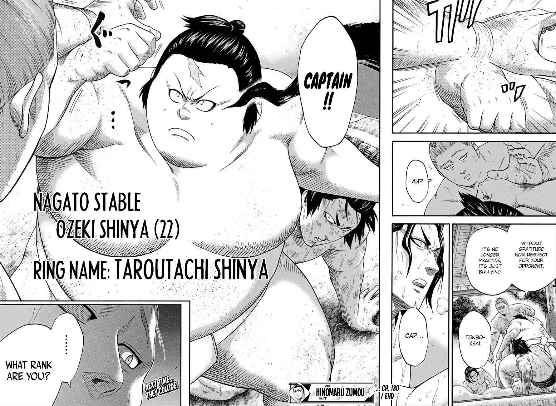 Hinomaru Zumou chapter 180 page 18