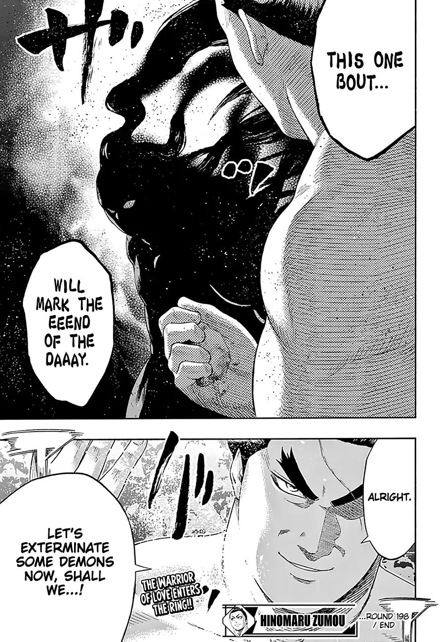 Hinomaru Zumou chapter 198 page 19