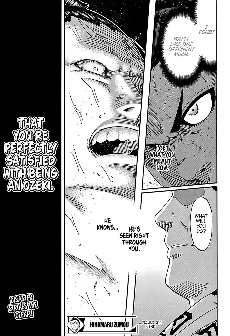 Hinomaru Zumou chapter 214 page 18