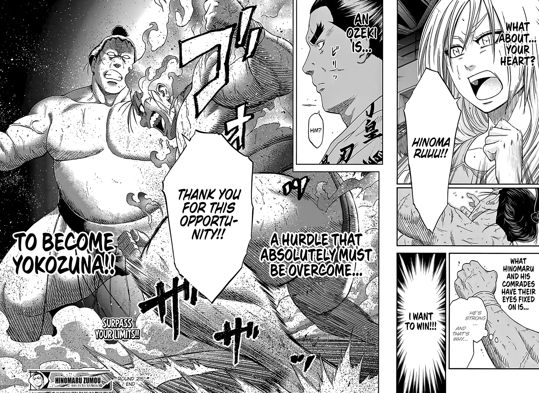 Hinomaru Zumou chapter 215 page 16