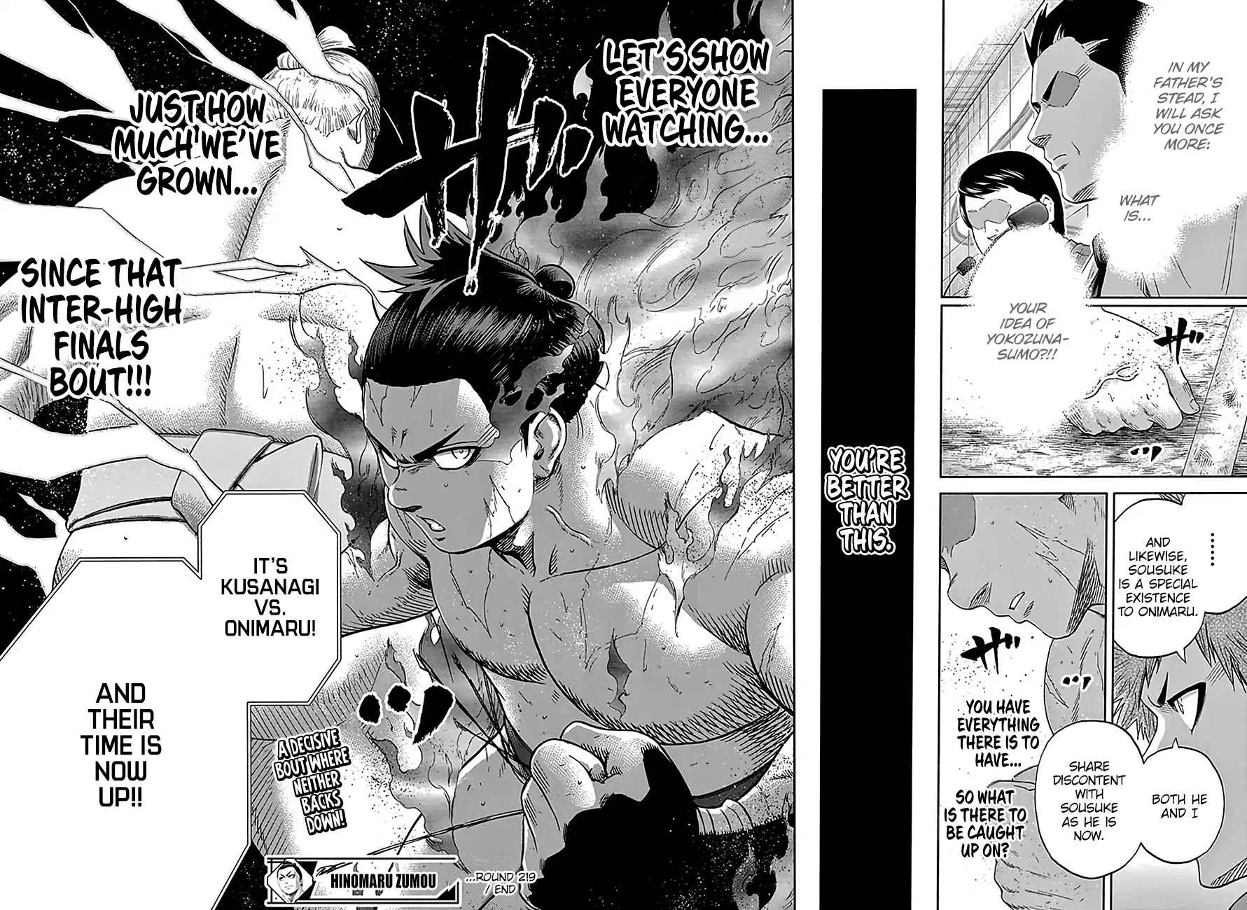 Hinomaru Zumou chapter 219 page 18