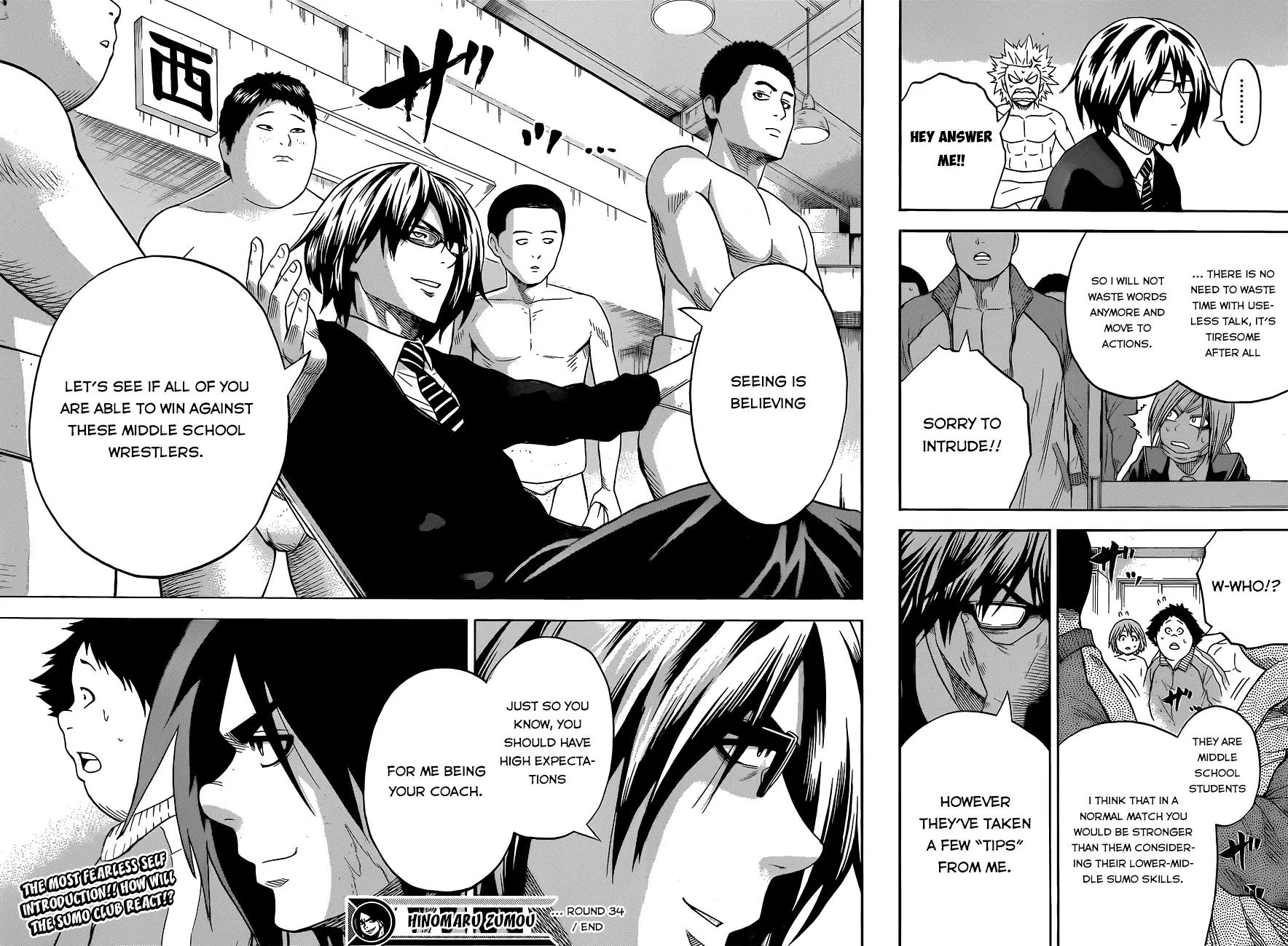 Hinomaru Zumou chapter 34 page 21