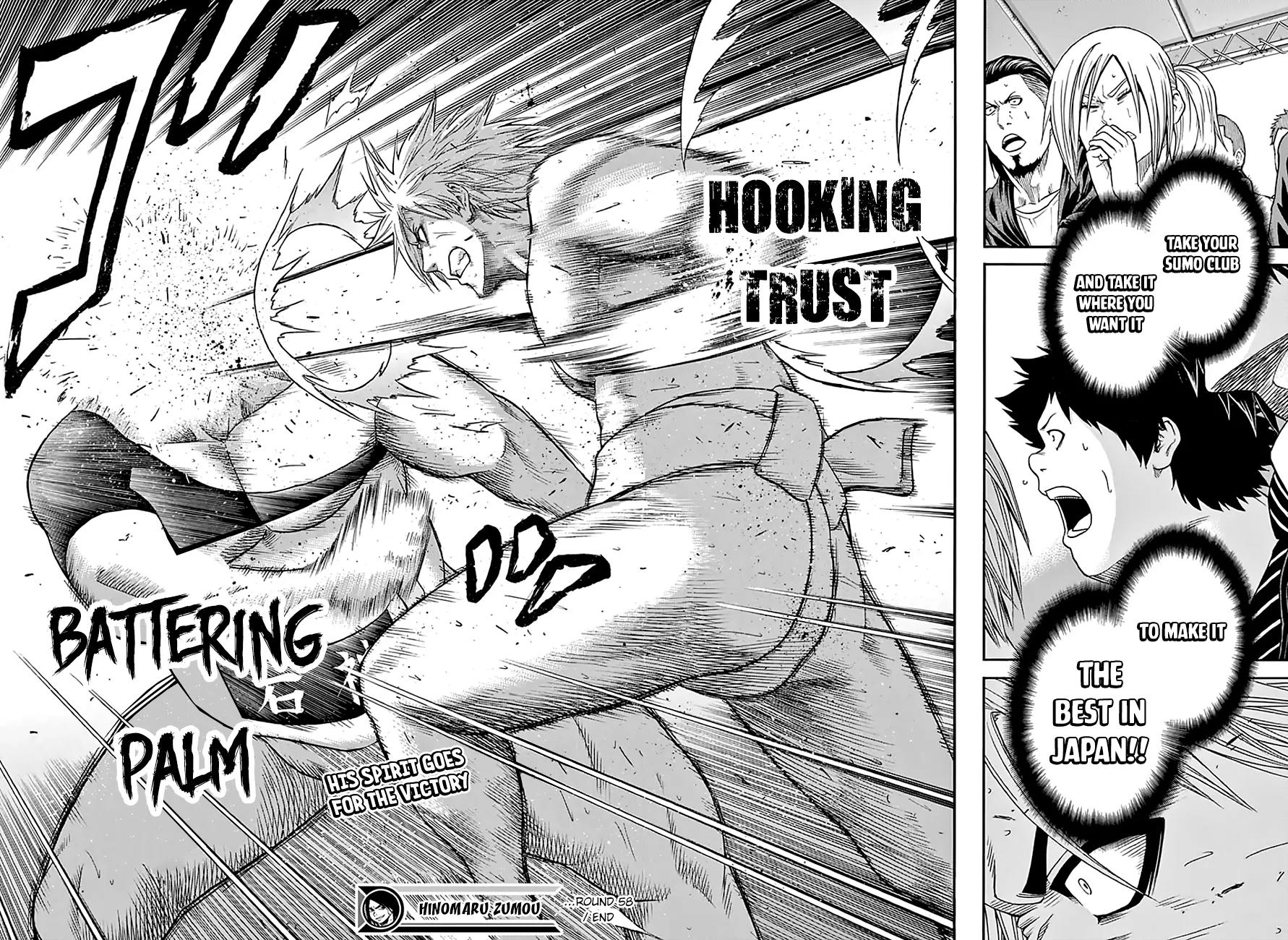 Hinomaru Zumou chapter 58 page 18