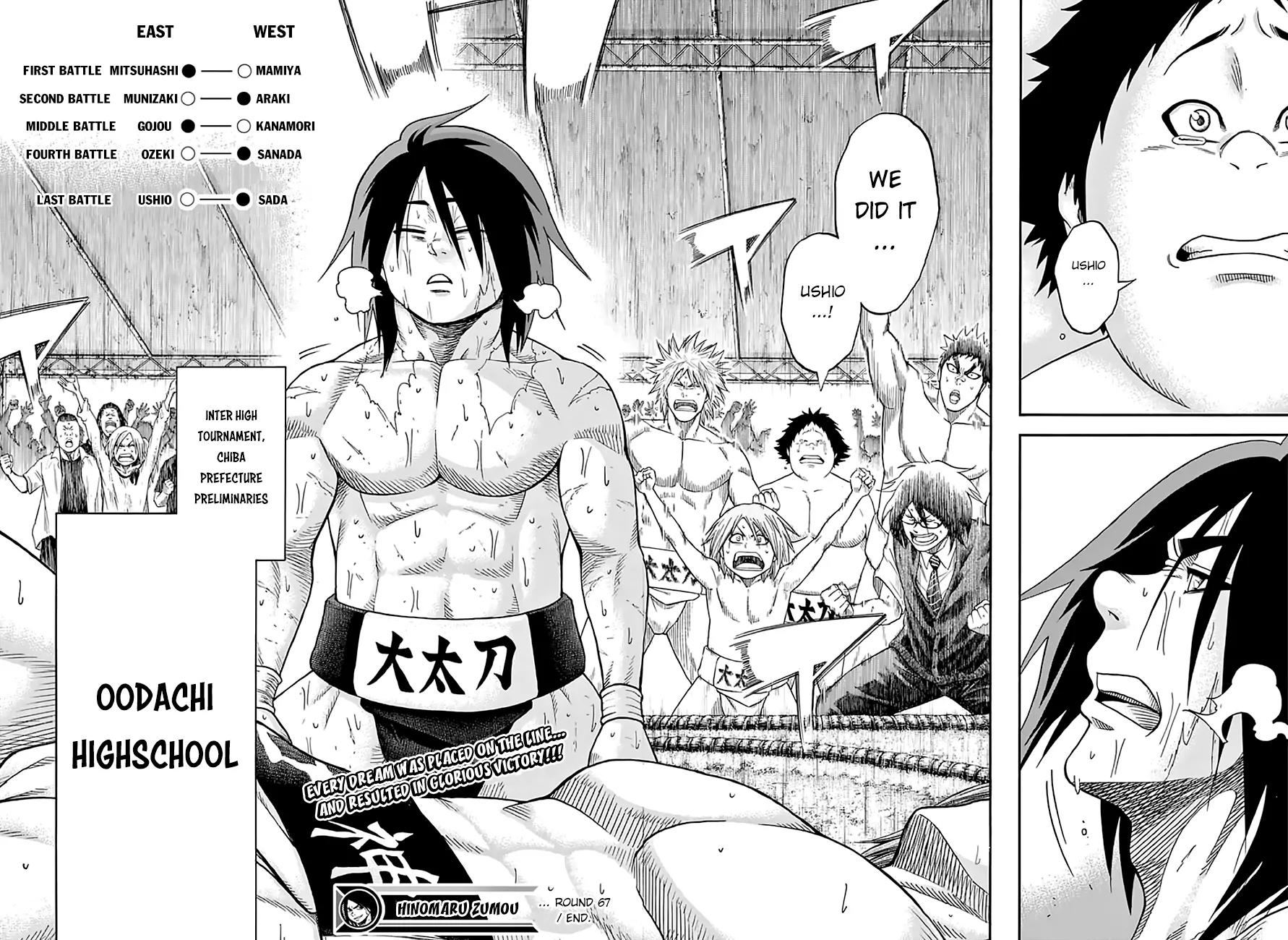 Hinomaru Zumou chapter 67 page 17