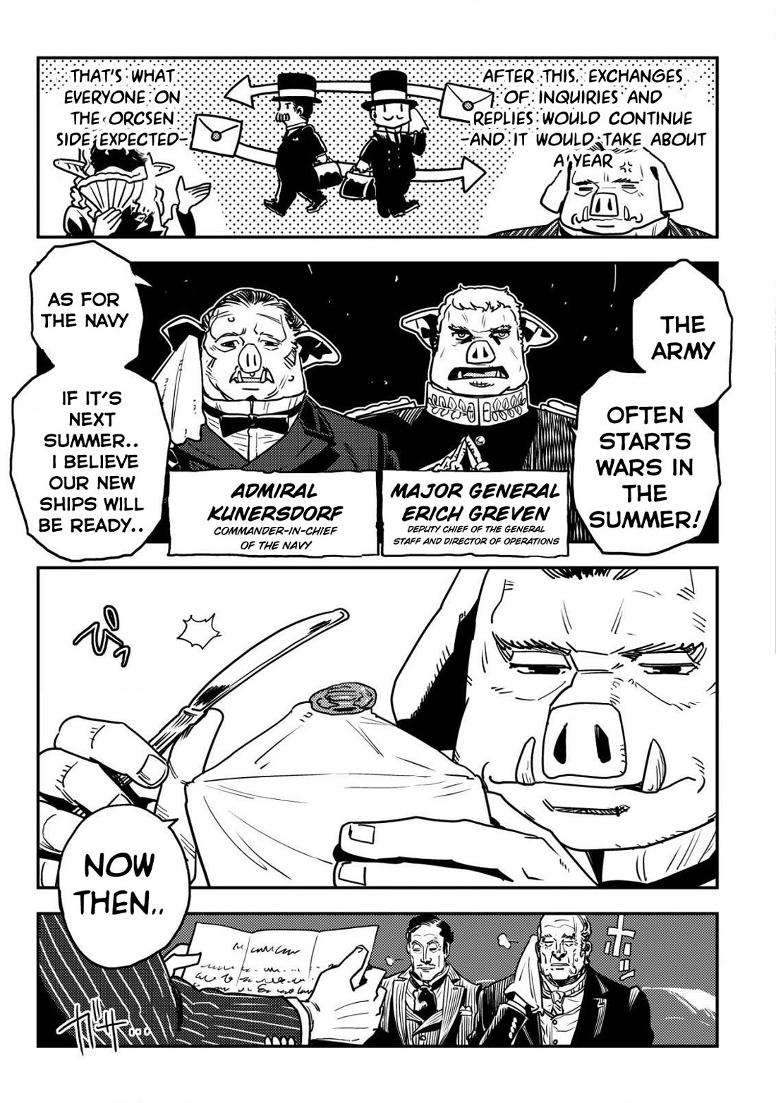 History of the Kingdom of the Orcsen: How the Barbarian Orcish Nation Came to Burn Down the Peaceful Elfland chapter 11 page 46
