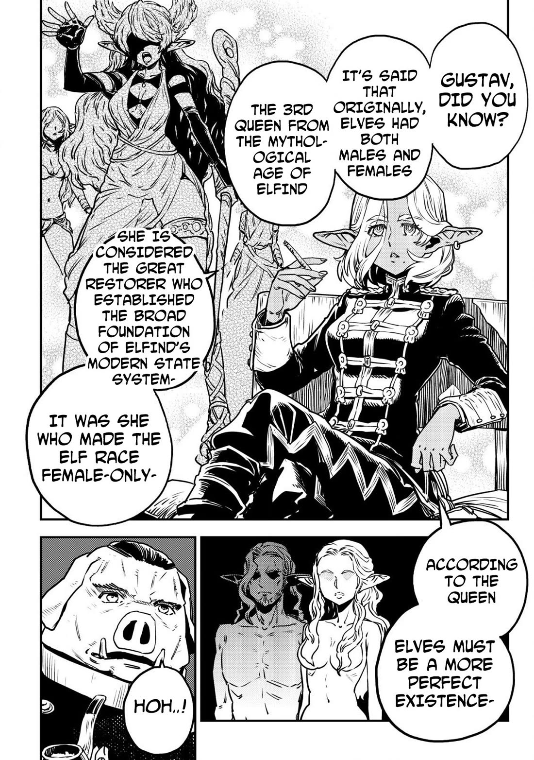 History of the Kingdom of the Orcsen: How the Barbarian Orcish Nation Came to Burn Down the Peaceful Elfland chapter 6 page 33