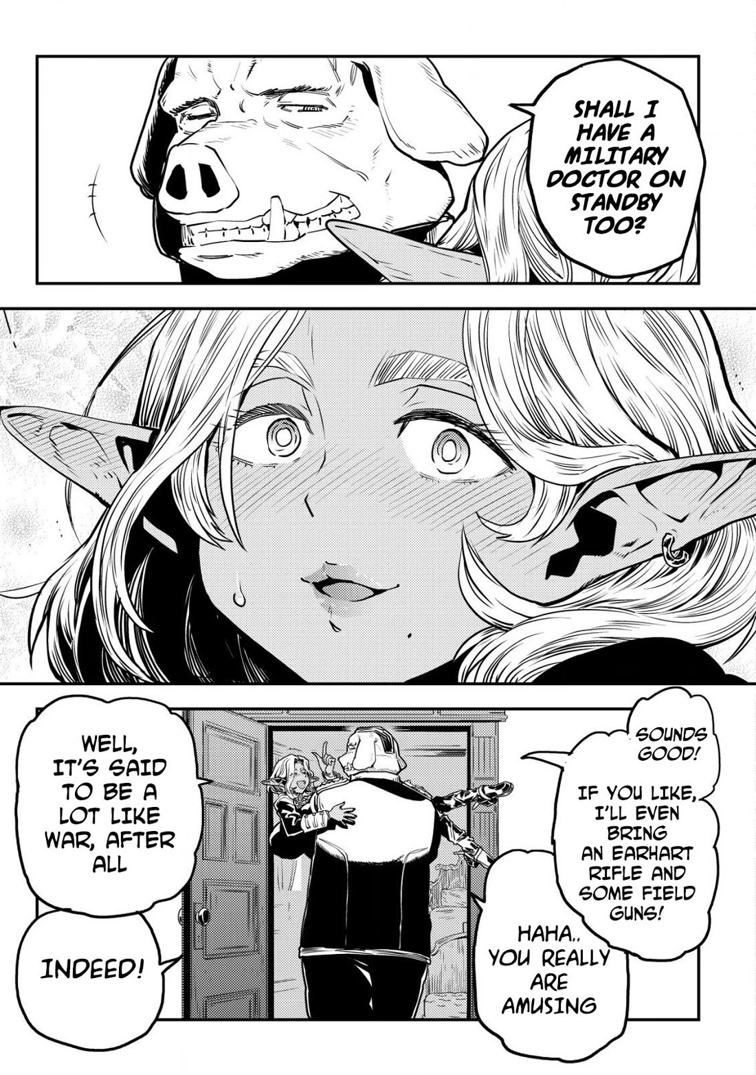 History of the Kingdom of the Orcsen: How the Barbarian Orcish Nation Came to Burn Down the Peaceful Elfland chapter 6 page 55