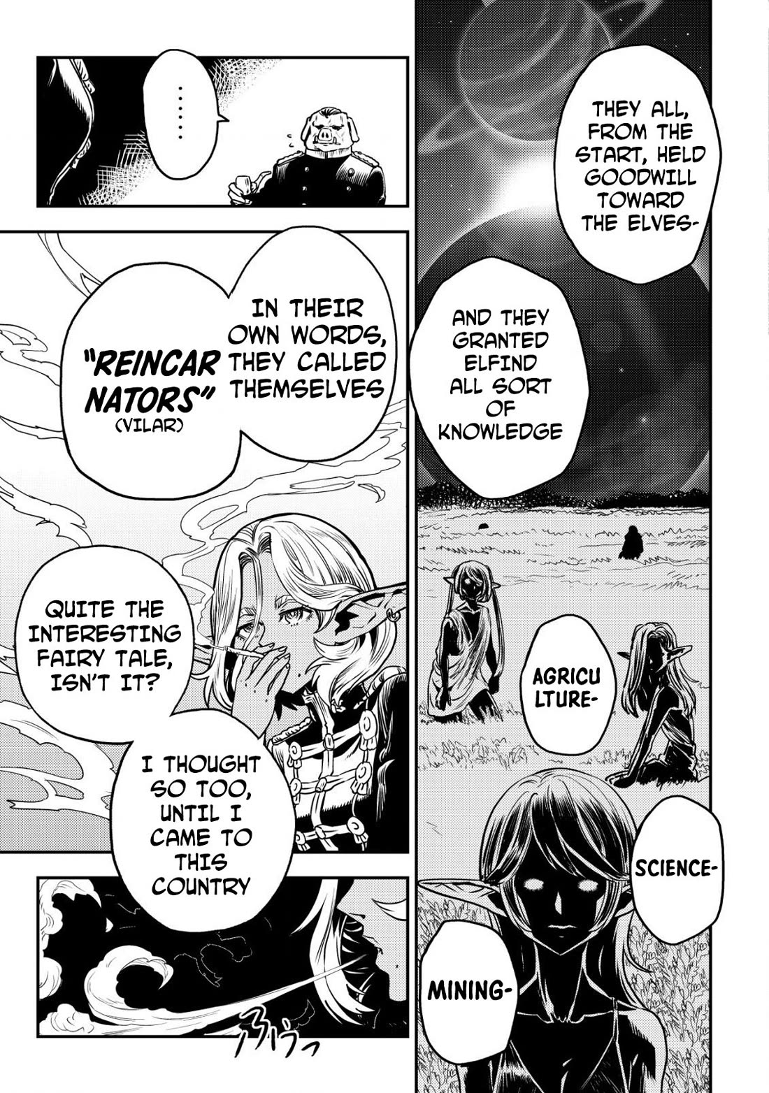 History of the Kingdom of the Orcsen: How the Barbarian Orcish Nation Came to Burn Down the Peaceful Elfland chapter 7 page 36