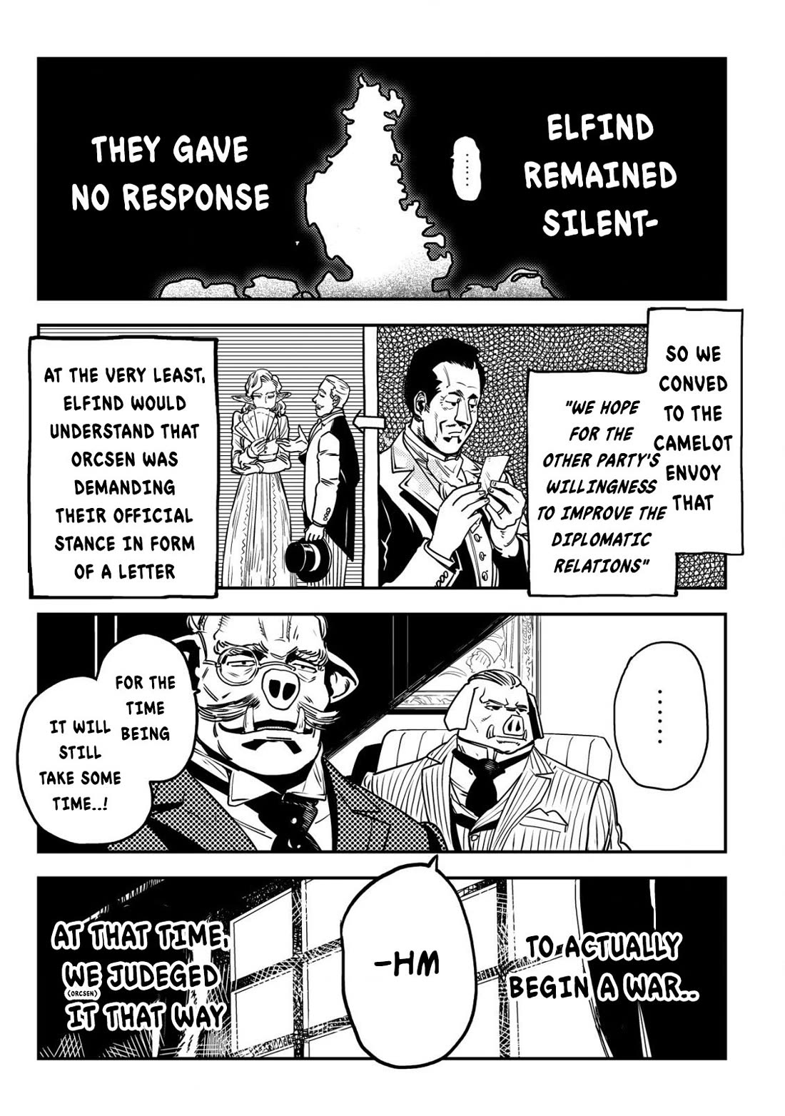 History of the Kingdom of the Orcsen: How the Barbarian Orcish Nation Came to Burn Down the Peaceful Elfland chapter 8 page 32