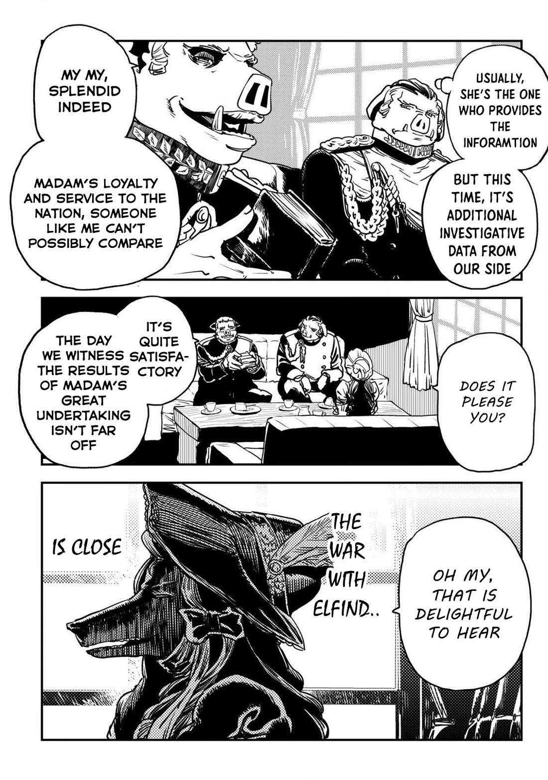 History of the Kingdom of the Orcsen: How the Barbarian Orcish Nation Came to Burn Down the Peaceful Elfland chapter 9 page 13