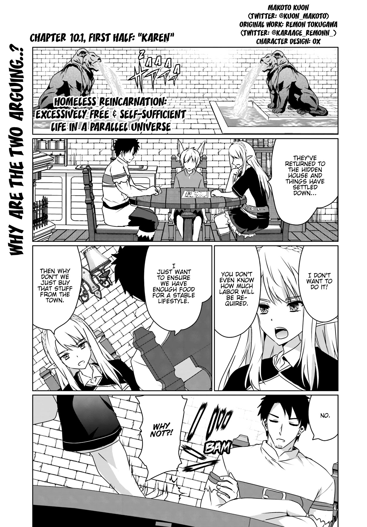 Homeless Tensei: Isekai De Jiyuu Sugiru Majutsu Jisoku Seikatsu chapter 10.1 page 2