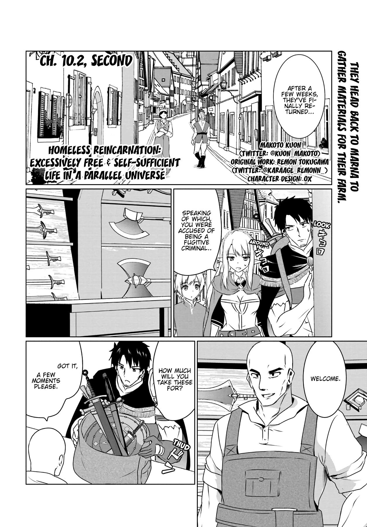 Homeless Tensei: Isekai De Jiyuu Sugiru Majutsu Jisoku Seikatsu chapter 10.2 page 2