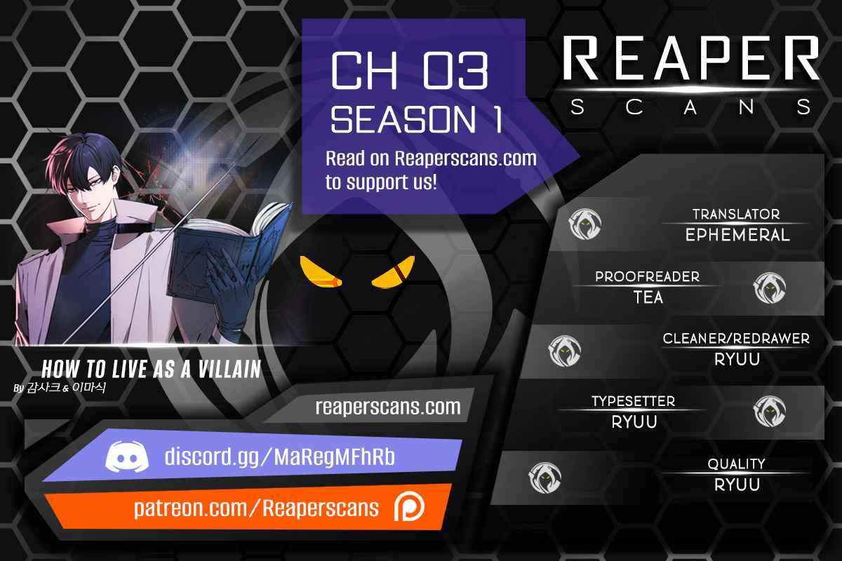 How to Live as a Villain chapter 3 page 1