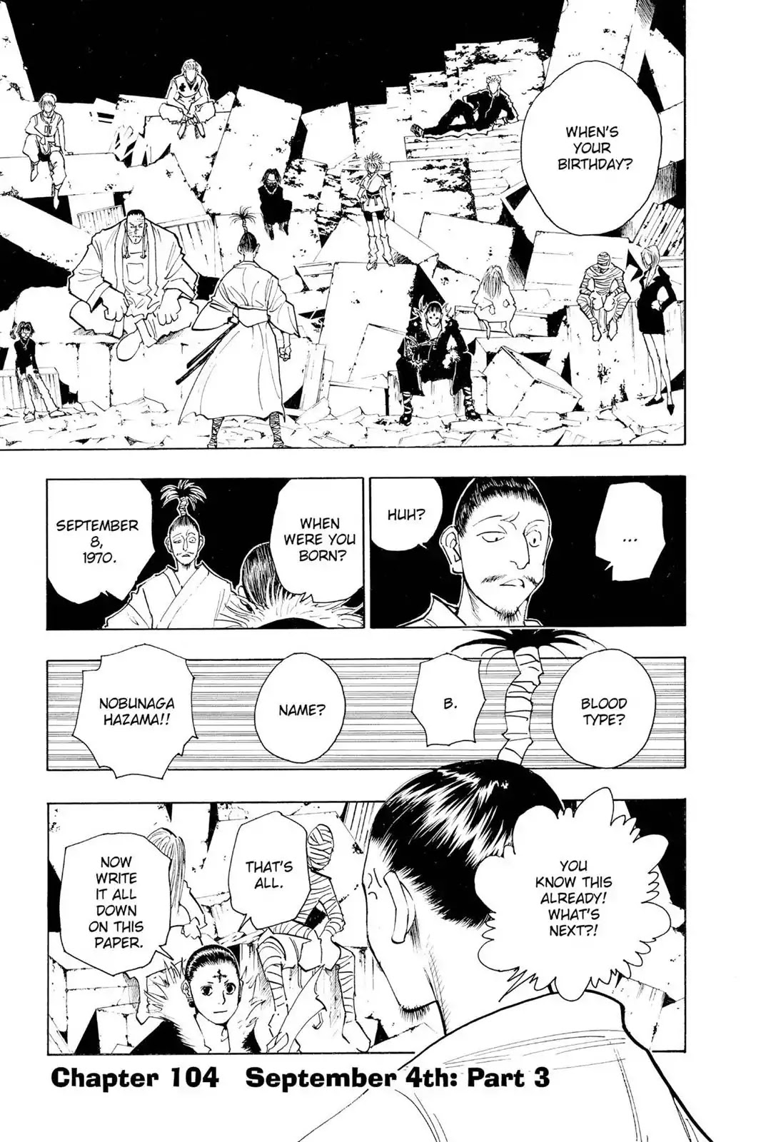 Hunter X Hunter chapter 104 page 7