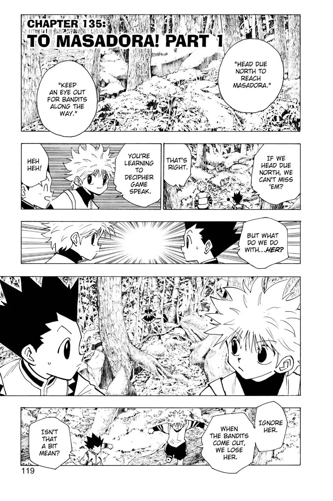 Hunter X Hunter chapter 135 page 1