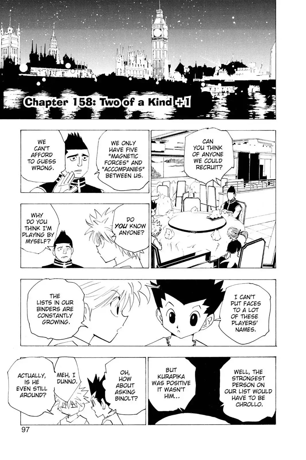 Hunter X Hunter chapter 158 page 1