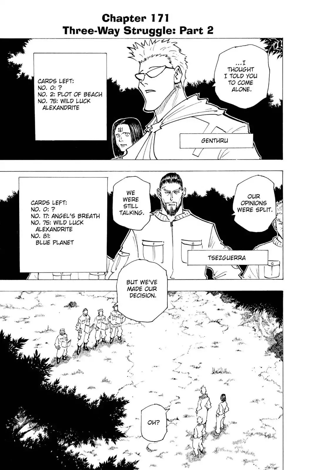 Hunter X Hunter chapter 171 page 1