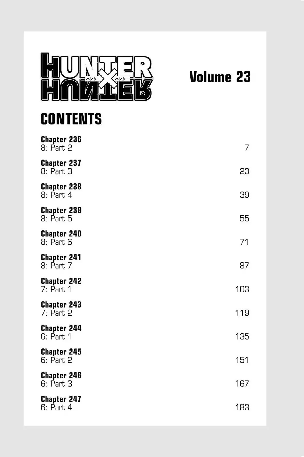 Hunter X Hunter chapter 236 page 6