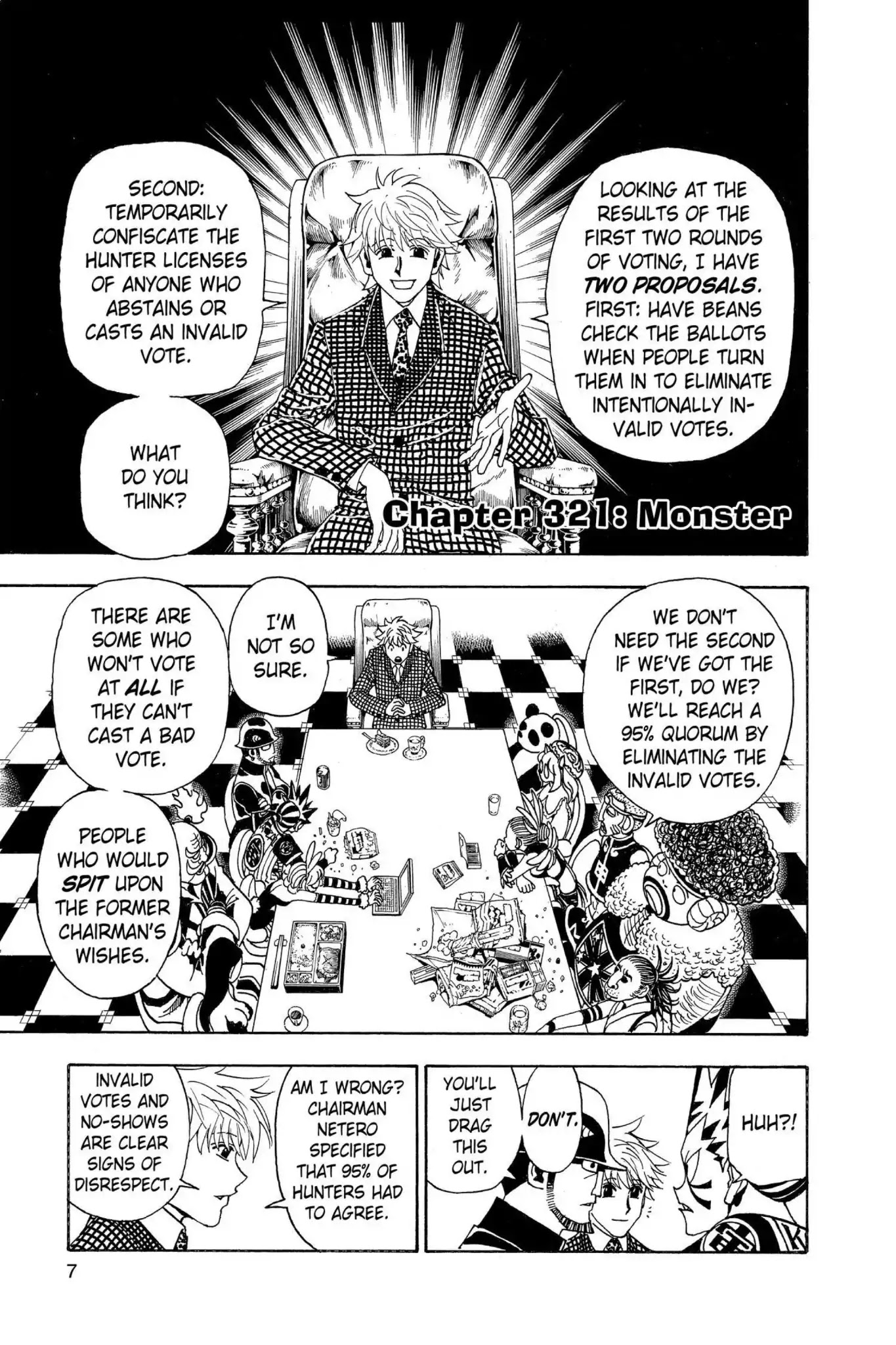 Hunter X Hunter chapter 321 page 7
